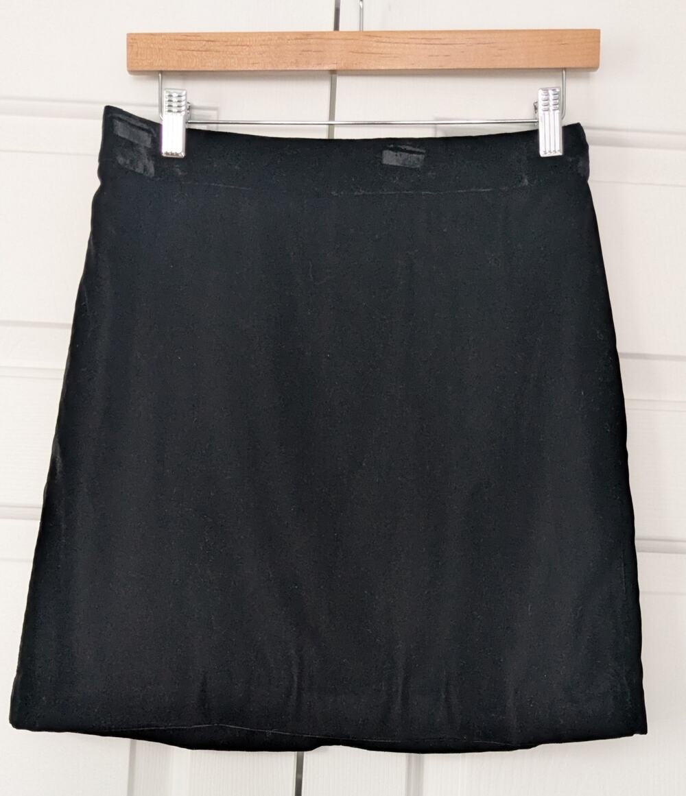J. Crew Factory Black Velvet Skirt